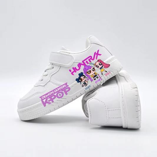 K-pop Demon Hunter sneakers Zoey Rumi Mira pink white